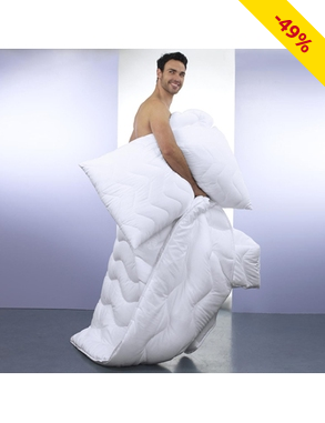 Superbauschiger Bettinhalt mit Mikrofaser-Bezug