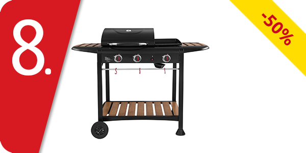 Gasgrill Ohmex BBQ + Plancha, 3 Brenner