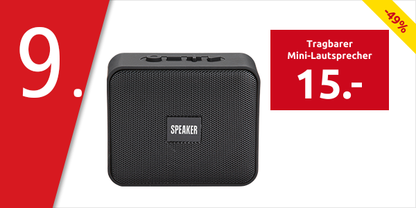 Tragbarer Mini-Lautsprecher, bis zu 10 m und 95dB