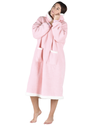 Oversize-Pullover, rosa