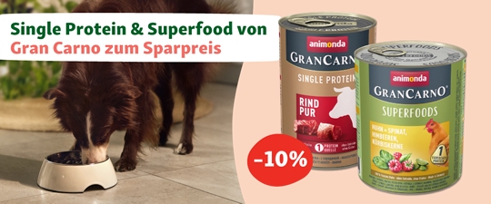 Single Protein & Superfood von Gran Carno zum Sparpreis