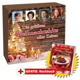 Die größten Weihnachtshits aller Zeiten + GRATIS Kochbuch