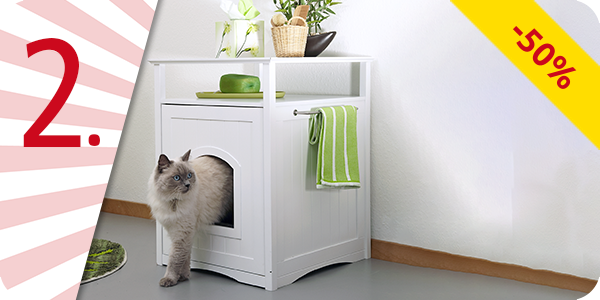 Katzen-WC-Schrank, neu: innen B 41 x H 47 x T 55 cm