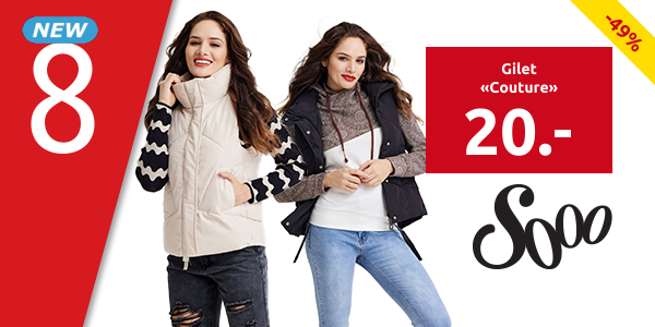 Gilet «Couture», ecru