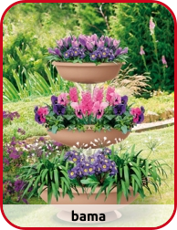 Blumenfontäne, 3 Schalen