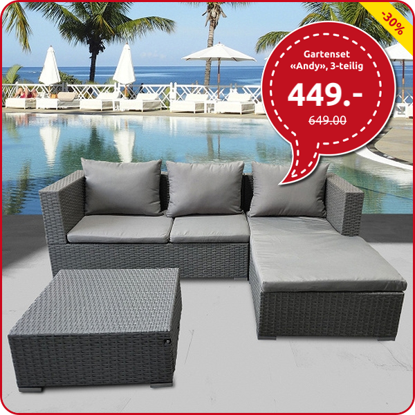 Gartenset «Andy», 3-teilig