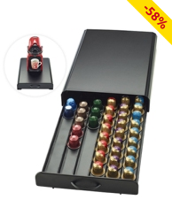 Nespresso Kapselschublade für 60 Stück, schwarz