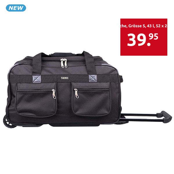 Reisetasche, Grösse S, 43 l, 52 x 28 x 28 cm