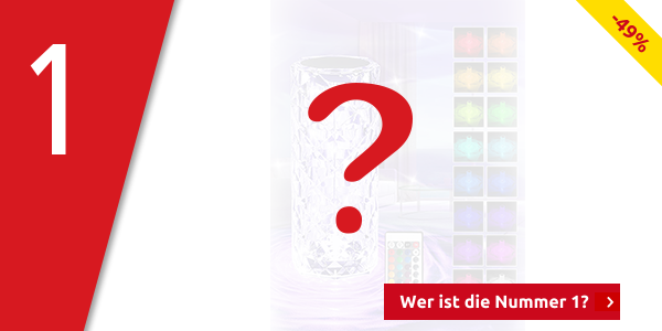 Lampe «Cristal», 16 Farben, H 19,5 cm