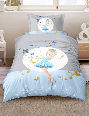 Duvetbezug «Fairy» 160 x 210 cm + Pfulmenbezug 65 x 100 cm