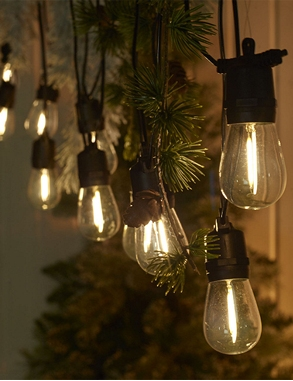 Solar Lichtkette, 10 Glühlampen