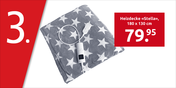Heizdecke «Stella», 180 x 130 cm