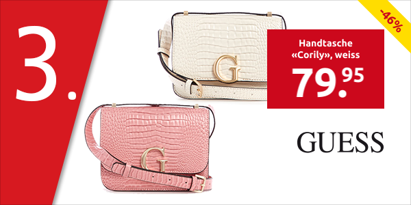 GUESS Handtasche «Corily», weiss