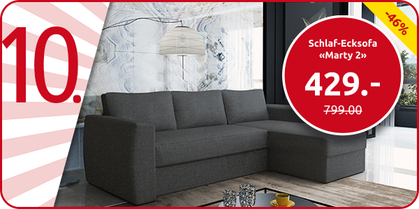 Schlaf-Ecksofa «Marty 2», 230 x 142 cm