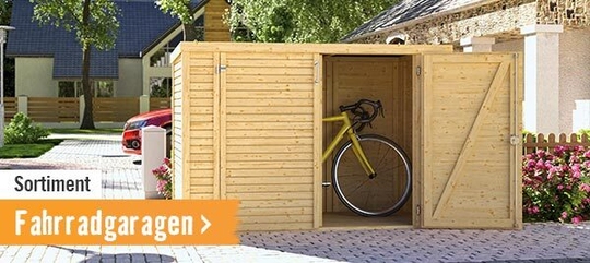 Fahrradgaragen im HORNBACH Onlineshop