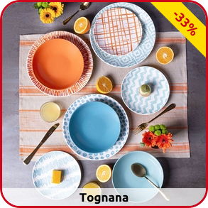 Tognana Tafelservice «Louise Agua», 18-teilig, für 6 Personen