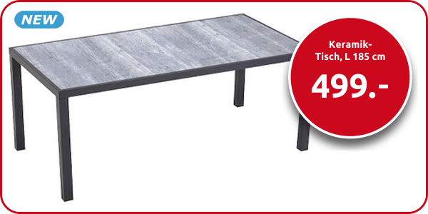 Keramik-Tisch, L 185 cm