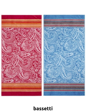 Bassetti Badetuch «Noto», 90 x 180 cm, koralle