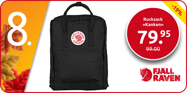 Rucksack «Kanken» von Fjällräven, schwarz