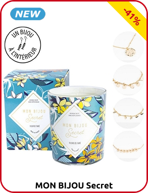 Mon Bijou Secret Kerze «Monoï», Armband goldfarben