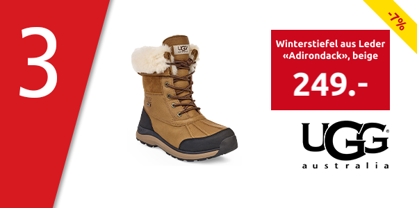 UGG Winterstiefel aus Leder «Adirondack», beige