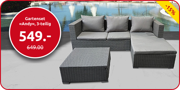 Gartenset «Andy», 3-teilig
