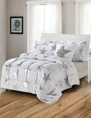 Bettinhalt bedruckt «Stars»