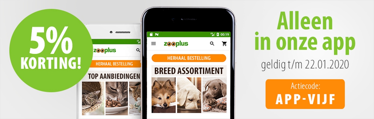 5% korting op alles via de App