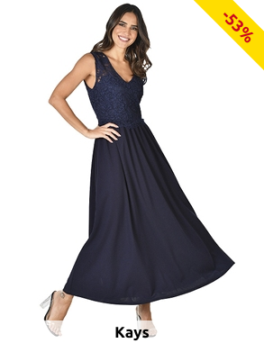 Langes Kleid, marine