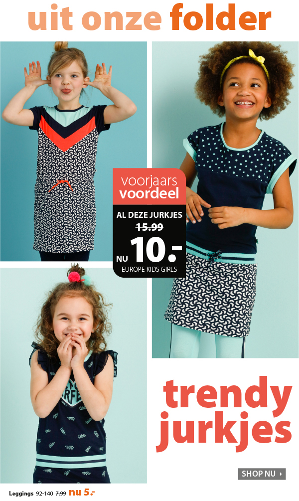 Uit onze folder: Trendy jurkjes