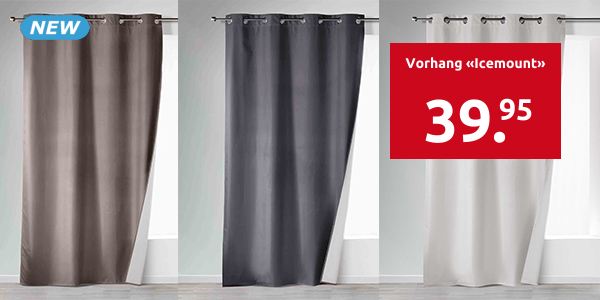 Vorhang «Icemount», H 260, B 140 cm, eierschale