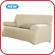 Überzug für 2er-Sofa «Eysa», max. B 140 -170 cm, beige