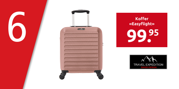 TRAVEL EXPEDITION Koffer «Easyflight», champagne, 45 cm