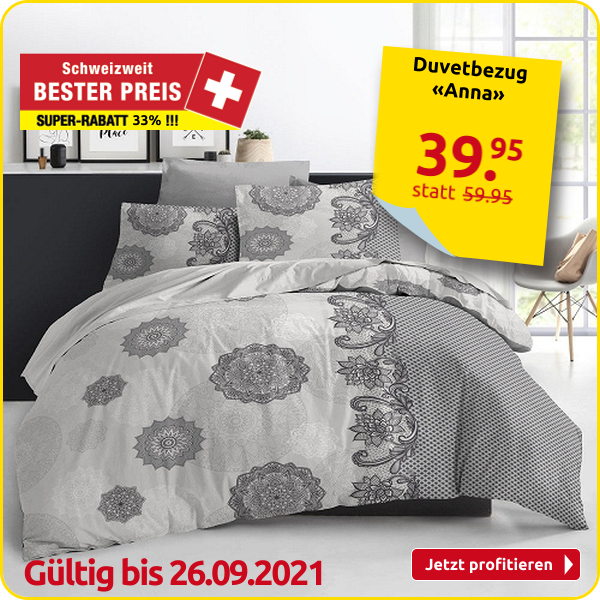 Duvetbezug «Anna» 160 x 210 cm + Pfulmenbezug 65 x 100 cm