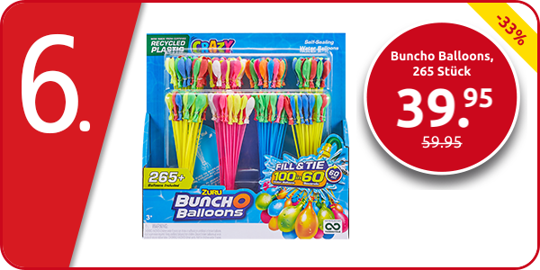 Buncho Balloons, 265 Stück, Recyclingmaterial