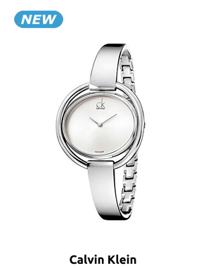 CALVIN KLEIN, Damenuhr, silberfarben