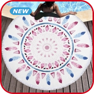 Strandtuch rund «Pluma», Ø 150 cm