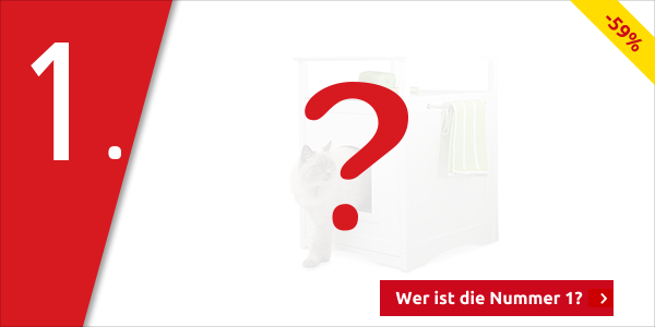 Katzen-WC-Schrank, neu: innen B 41 x H 47 x T 55 cm