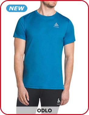 Odlo Herren T-Shirt mit reflektierenden Details, blau