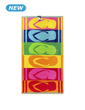 Strandtuch «Flip Flops», 90 x 180 cm