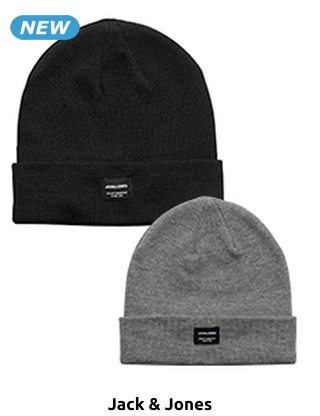 JACK&JONES Mütze, schwarz
