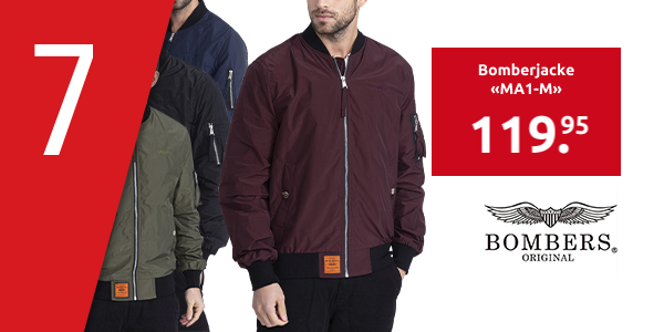 BOMBERS ORIGINAL Bomberjacke «MA1-M», weinrot