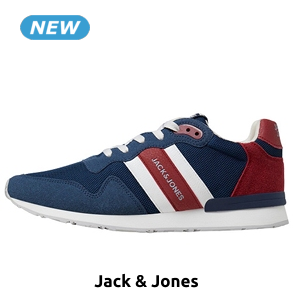 JACK & JONES Sneakers, mit Mesh, blau