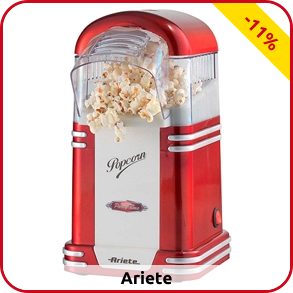Ariete Popcornmaschine, rot/weiss