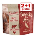 2 + 1 gratis! 3 x 100 g Purizon Snacks voor honden