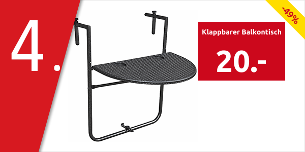 Klappbarer Balkontisch