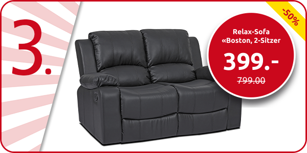 Relax-Sofa «Boston, 2-Sitzer