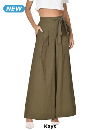 Hose mit Bundfalten, khaki