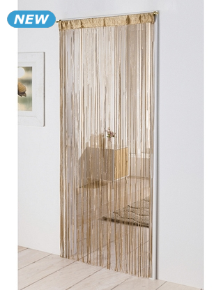 Fadenvorhang, 240 x 90 cm, gold