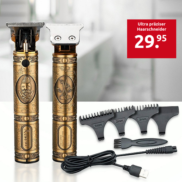 Ultra präziser Haarschneider, goldfarben